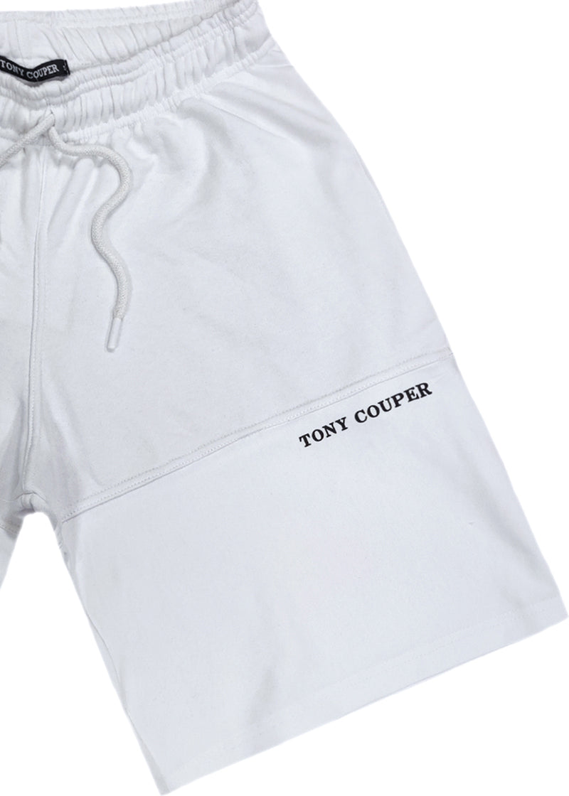 Βερμούδα Tony couper  - V24/8 - half shorts λευκό