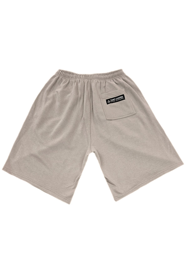 Ανδρική βερμούδα Tony Couper - V25/5 - grey rock cube shorts ανοιχτό καφέ