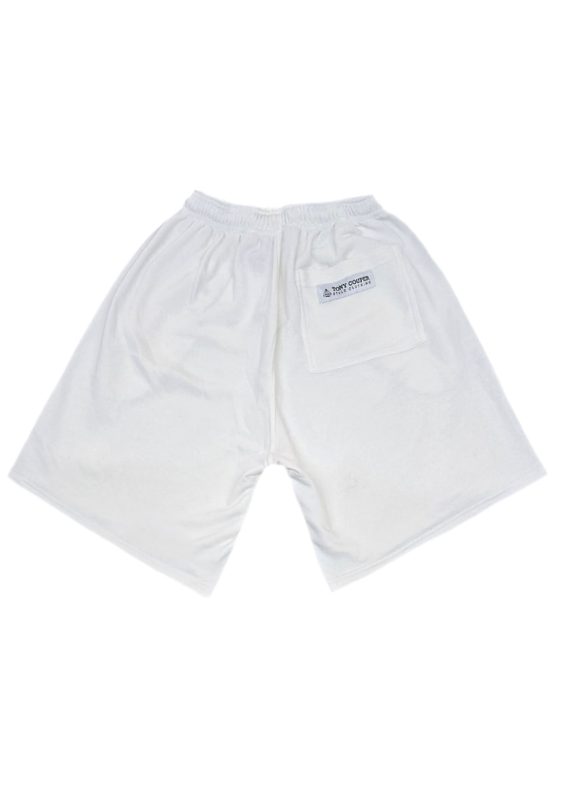Ανδρική βερμούδα Tony Couper - V25/5 - black cube shorts off white