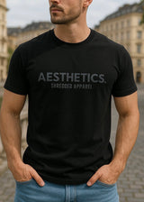Κοντομάνικη μπλούζα Body Staff - BS-221 - aesthetics logo regular fit t-shirt μαύρο