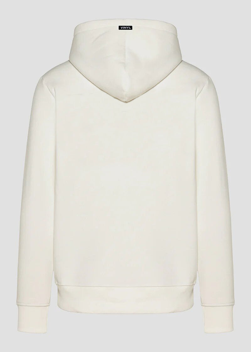 Ανδρικό φούτερ με κουκούλα Vinyl Art Clothing-91919-01-puff Teddy hoodie regular fit -white