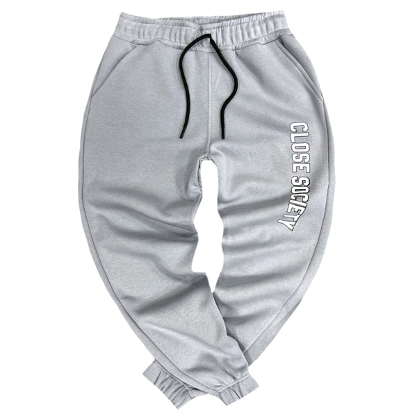 Close society - W22-140 - big logo pants - grey