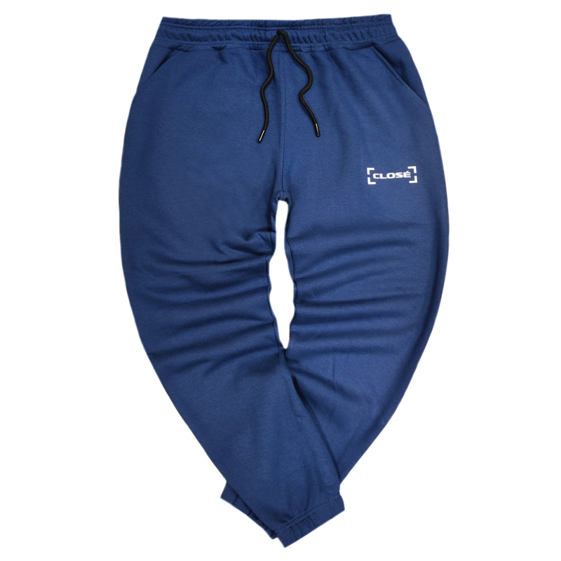 Close society - W23-105 - border logo sweatpants - blue