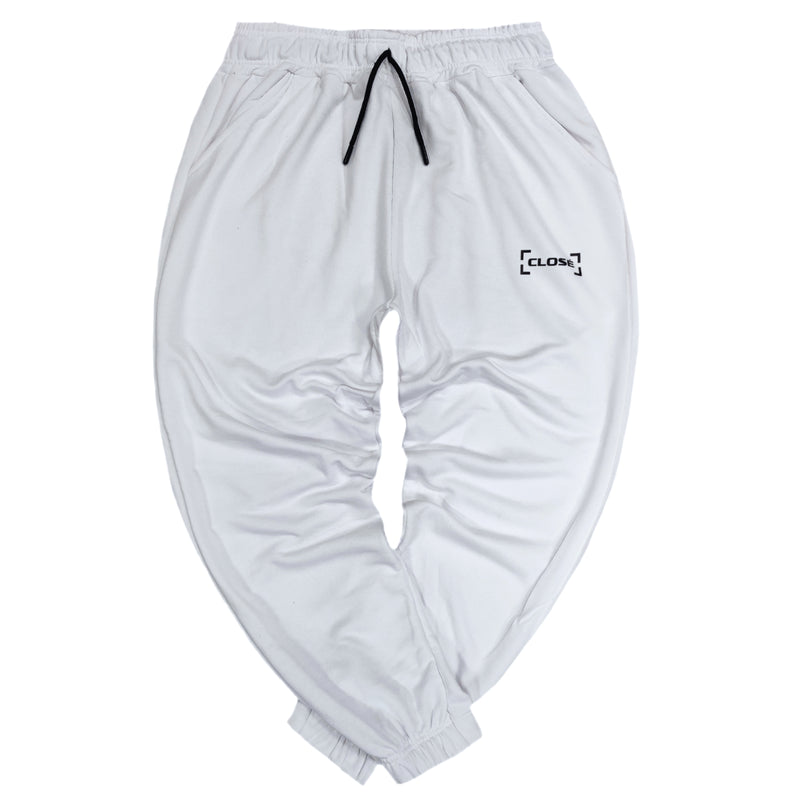 Close society - W23-105 - border logo sweatpants - white