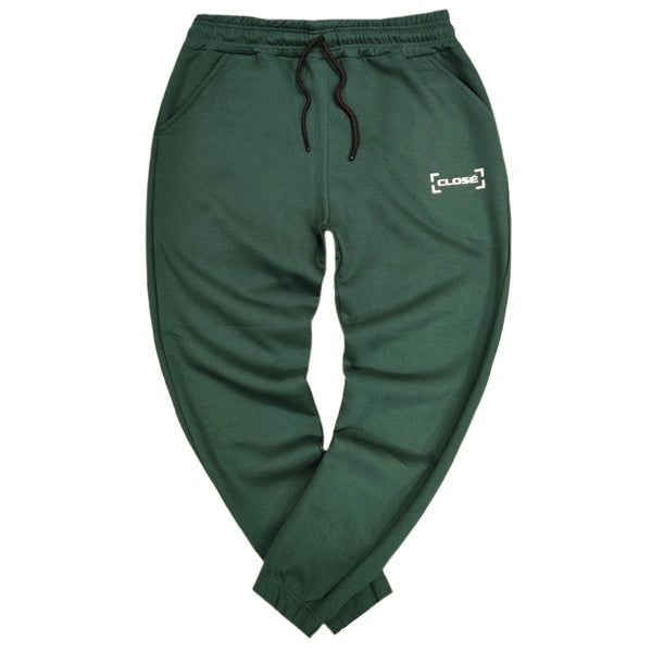 Close society - W23-105 - border logo sweatpants - green