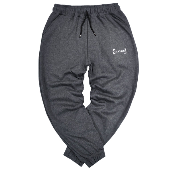 Close society - W23-105 - border logo sweatpants - dark grey