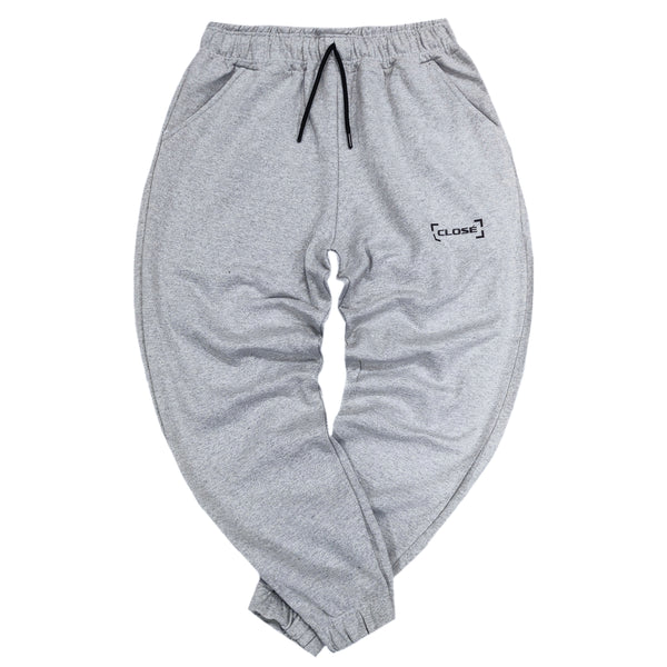 Close society - W23-105 - border logo sweatpants - grey