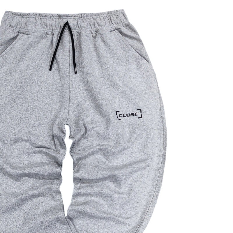 Close society - W23-105 - border logo sweatpants - grey