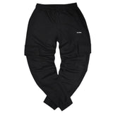 Close society - W23-108 - simple logo cargo sweatpants - black