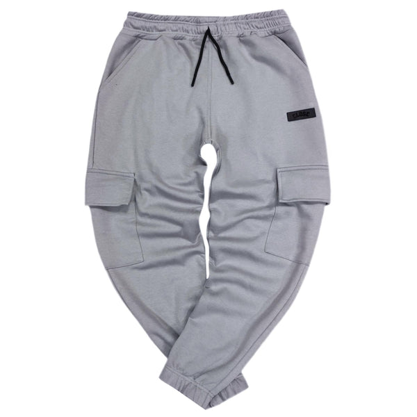 Clvse society - W23-109 - patch cargo sweatpants - grey