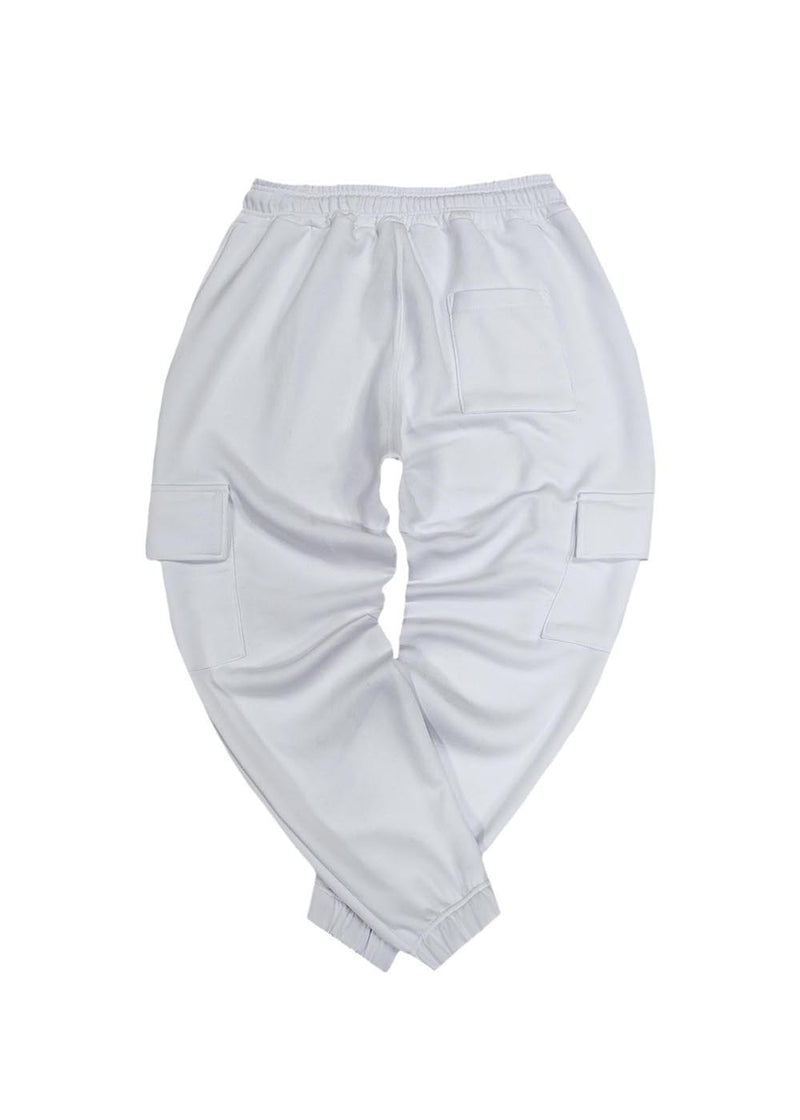 Ανδρική φόρμα cargo Close society - W23-109 - black rectang logo λευκό
