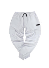 Ανδρική φόρμα cargo Close society - W23-109 - black rectang logo λευκό