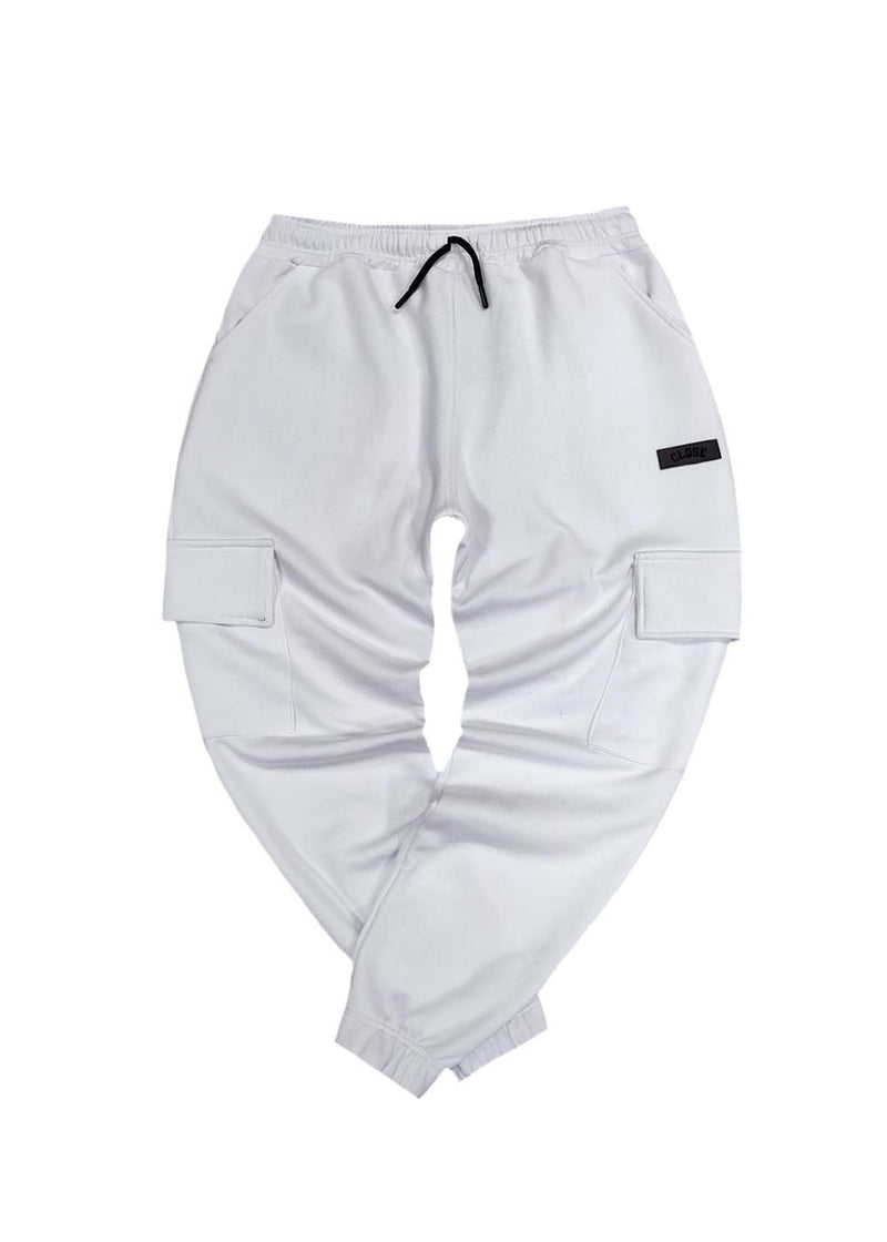 Ανδρική φόρμα cargo Close society - W23-109 - black rectang logo λευκό
