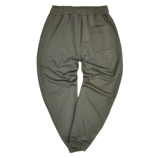 Close society - W23-124 - border logo pants - khaki