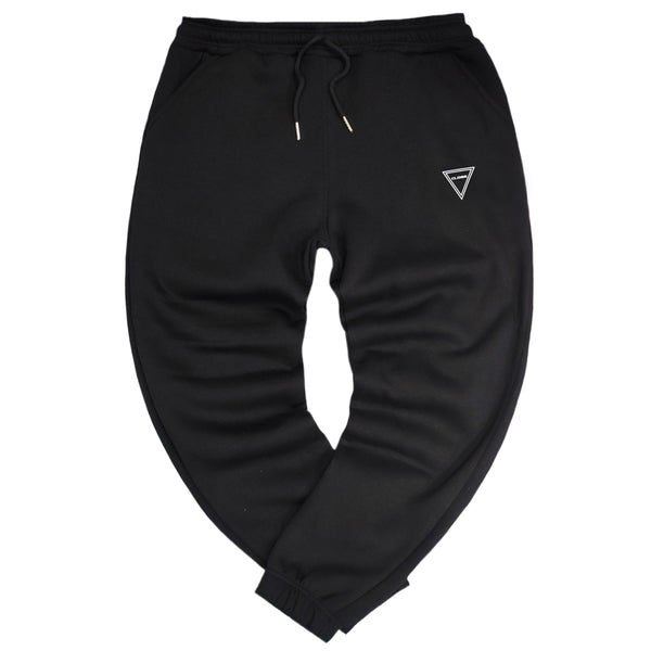 Clvse society - W23-130 - triangle logo sweatpants - black