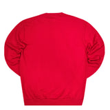 Close society - W23-874 - patch logo sweatshirt - red