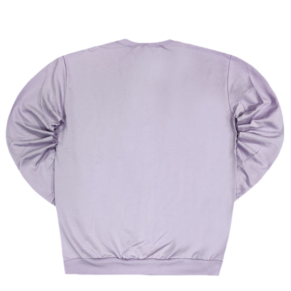 Clvse society - W23-810 - triangle logo sweatshirt - purple