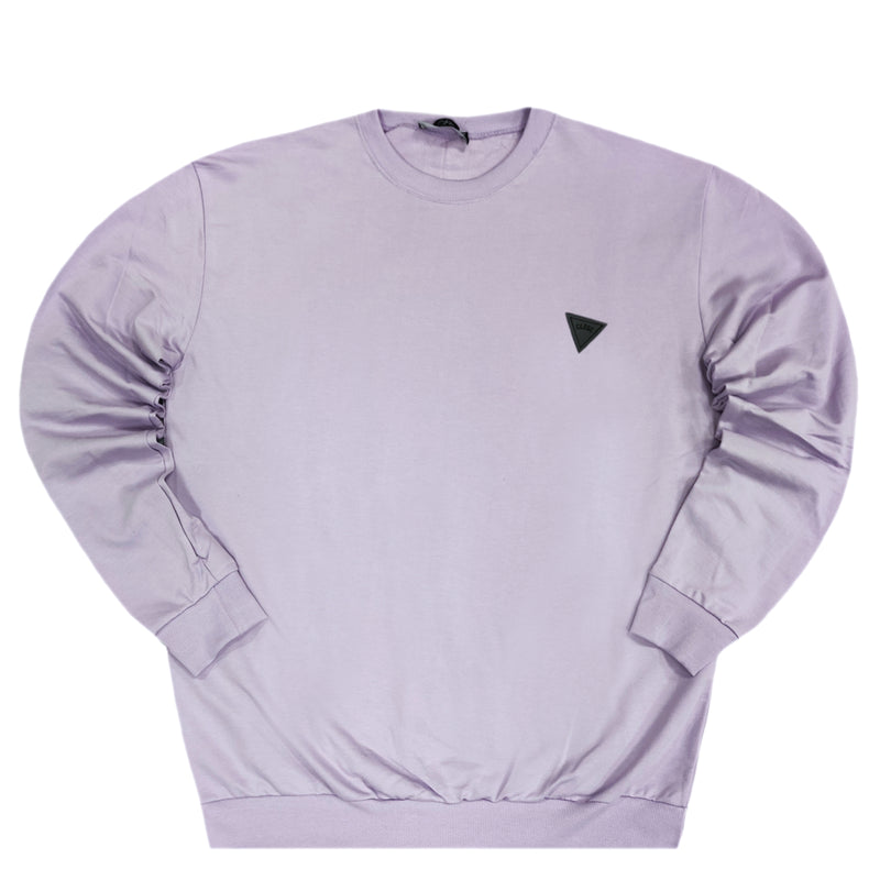 Close society - W23-810 - triangle logo sweatshirt - purple