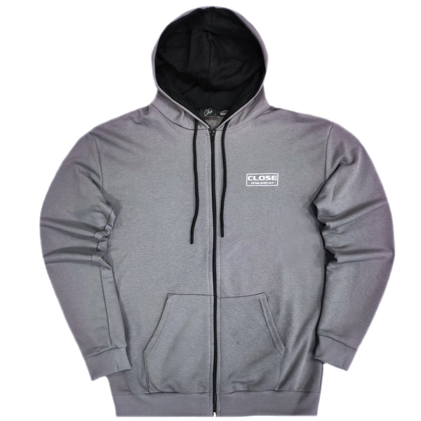 Close society - W23-831 - frame logo jacket - grey