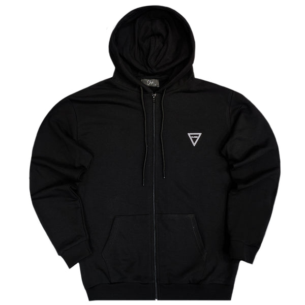 Close society - W23-832 - triangle logo jacket - black