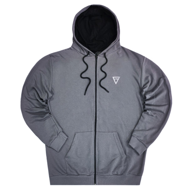 Close society - W23-832 - triangle logo jacket - grey