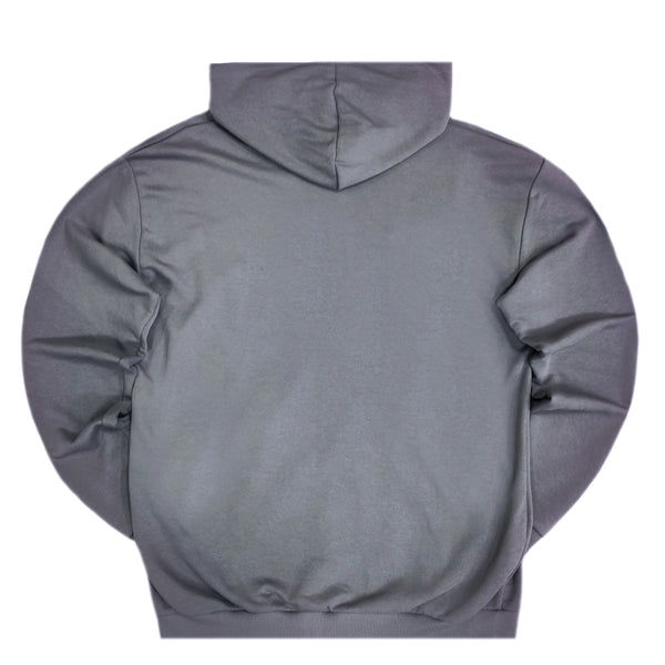 Clvse society - W23-833 - border logo jacket - grey
