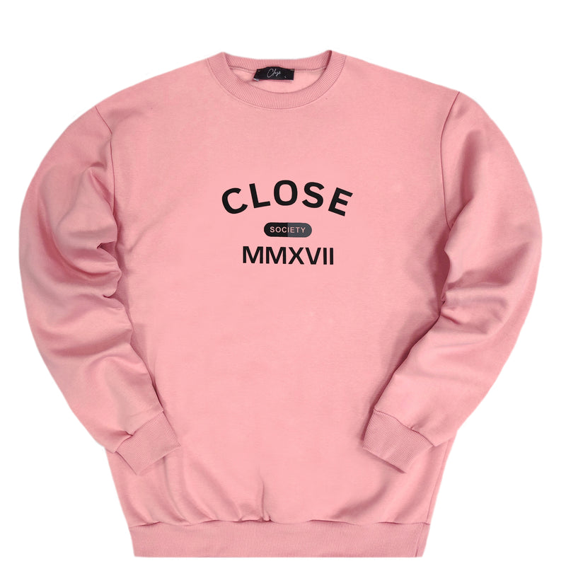 Close society - W23-860 - curved logo - pink