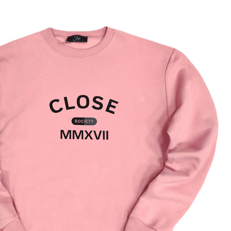 Close society - W23-860 - curved logo - pink