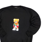 Close society - W23-863 - champion teddy bear logo sweatshirt - black