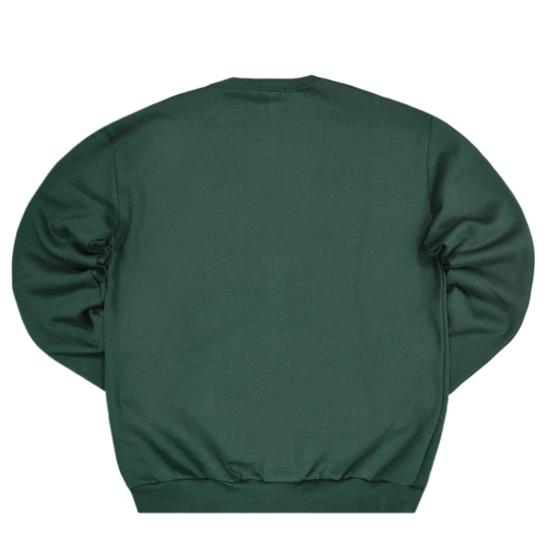 Close society - W23-863 - champion teddy bear logo sweatshirt - green