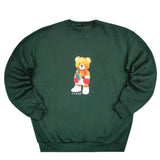 Close society - W23-863 - champion teddy bear logo sweatshirt - green