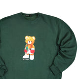 Close society - W23-863 - champion teddy bear logo sweatshirt - green