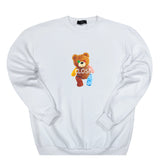 Close society - W23-869 - bear logo sweatshirt - white