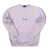 Close society - W23-871 - border logo sweatshirt - lilac