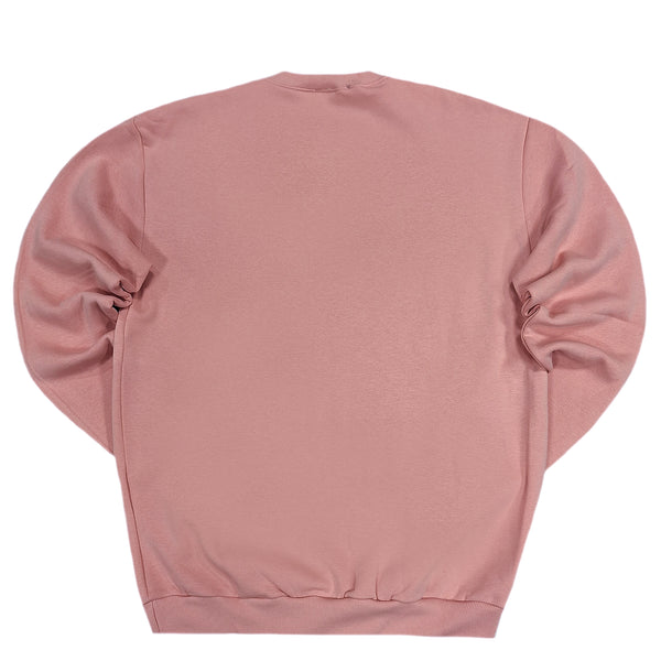 Close society - W23-871 - border logo sweatshirt - pink