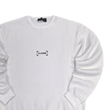 Close society - W23-871 - border logo sweatshirt - white