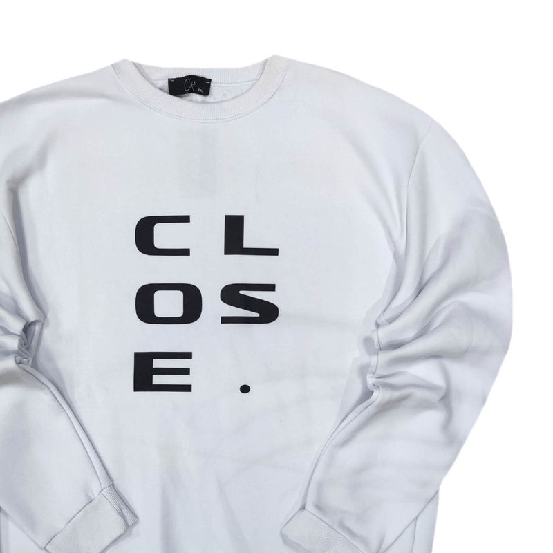 Close society - W23-875 - Cattivo logo sweatshirt - white