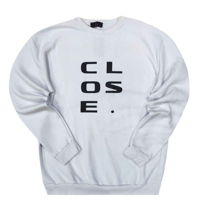 Close society - W23-875 - Cattivo logo sweatshirt - white