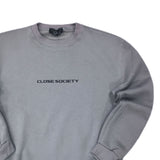 Close society - W23-877 - logo sweatshirt - grey