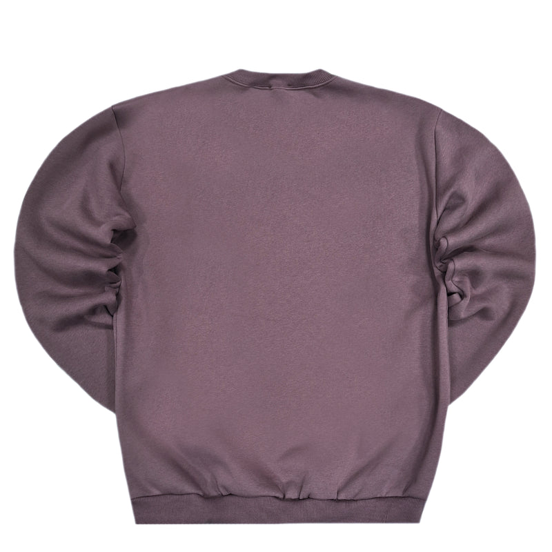 Close society - W23-877 - logo sweatshirt - purple