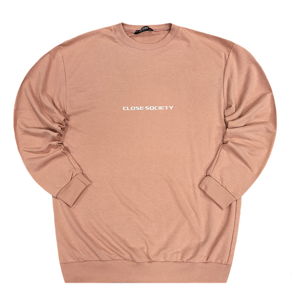 Close society - W23-877 - logo sweatshirt - somon