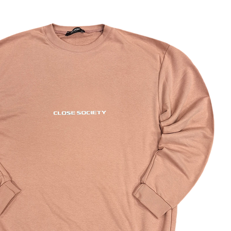 Close society - W23-877 - logo sweatshirt - somon