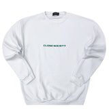 Close society - W23-877 - logo sweatshirt - white