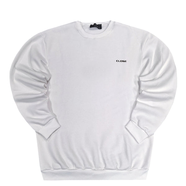 Close society - W23-881 - small logo sweatshirt - white