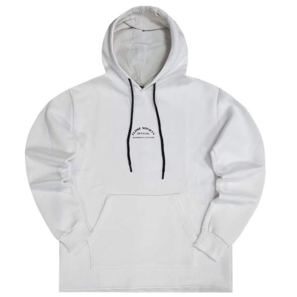 Close society - W23-914 - 180 degree logo - white