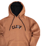 Close society - W23-916 - glossy big logo - brown