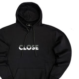 Close society - W23-917 - black half white logo - black