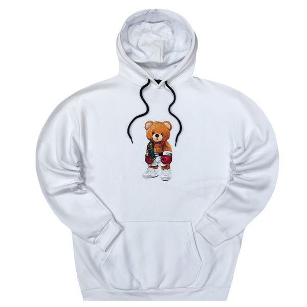 Close society - W23-935 - champion teddy bear logo hoodie - white