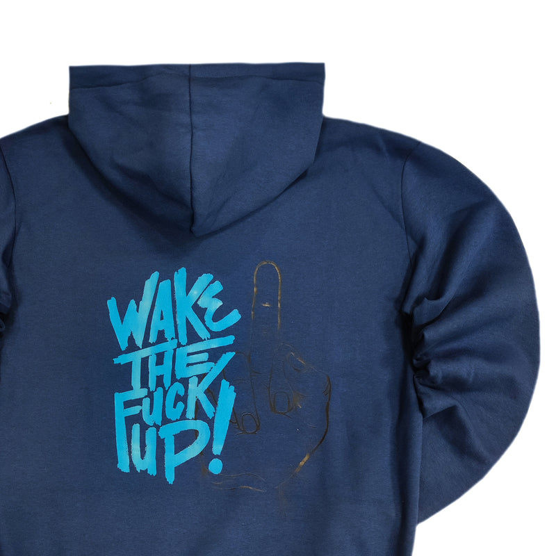 Close society - W23-938 - wake up hoodie - blue