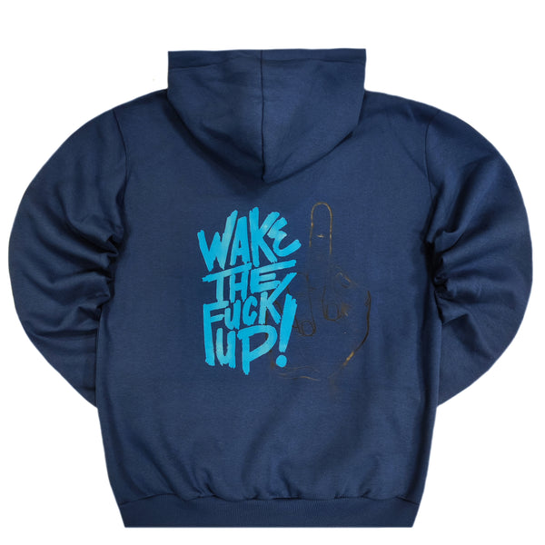 Close society - W23-938 - wake up hoodie - blue